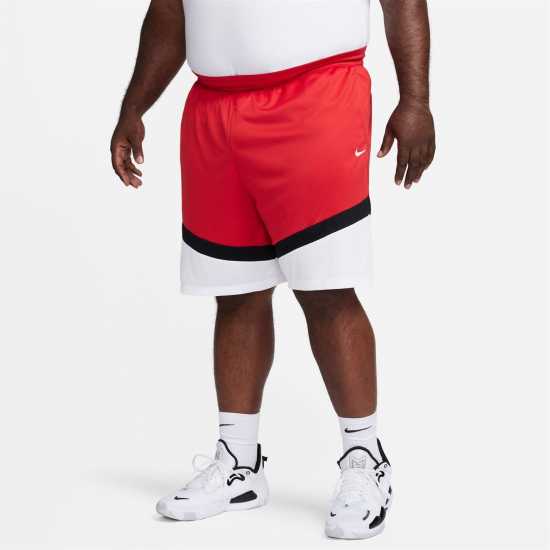 Nike Dri-FIT Icon Men's 8 Basketball Shorts Red/White Мъжко облекло за едри хора