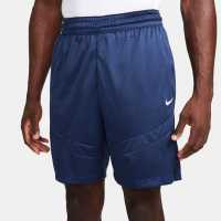 Nike Dri-Fit Icon Mens 8 Basketball Shorts Морско синьо/Бяло 