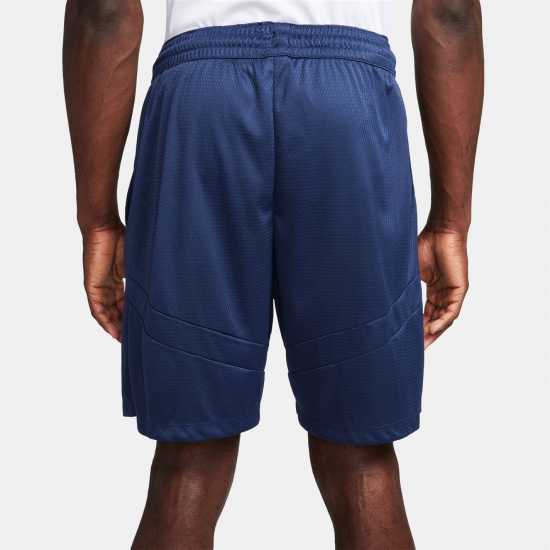 Nike Dri-Fit Icon Mens 8 Basketball Shorts Морско синьо/Бяло 