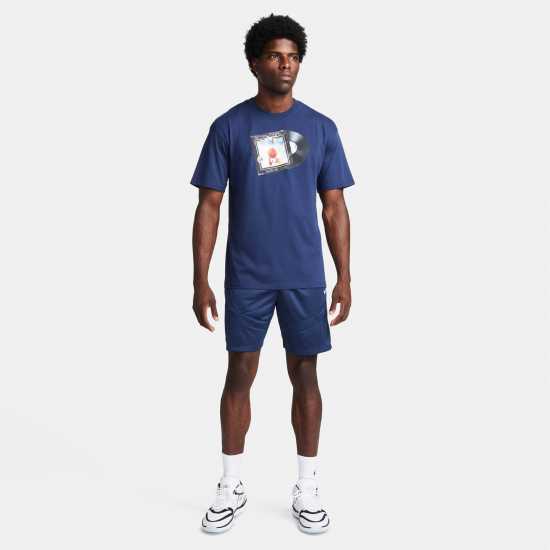 Nike Dri-Fit Icon Mens 8 Basketball Shorts Морско синьо/Бяло 