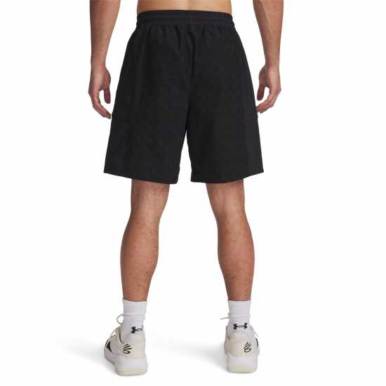 Under Armour Тъкани Мъжки Шорти Curry Woven Shorts Mens Черно Мъжки къси панталони