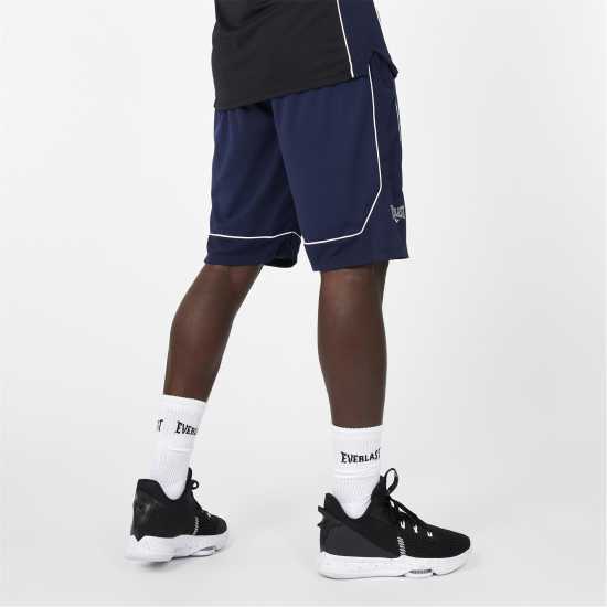 Мъжки къси панталони Everlast Basketball Shorts Men Морско синьо и бяло Everlast Basketball Shorts Men Морско синьо и бяло Мъжки къси панталони