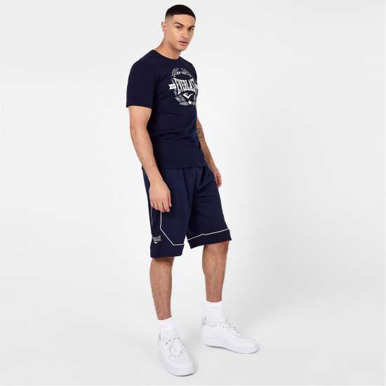 Мъжки къси панталони Everlast Basketball Shorts Men Морско синьо и бяло Everlast Basketball Shorts Men Морско синьо и бяло Мъжки къси панталони