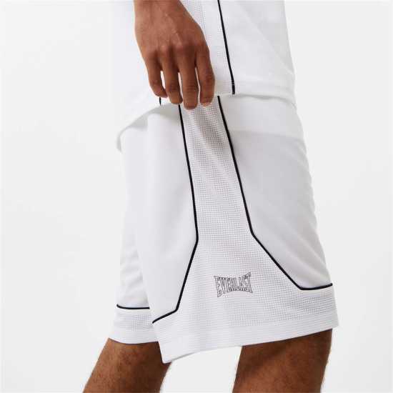 Everlast Basketball Shorts White - Мъжко облекло за едри хора