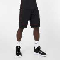 Everlast X Ovie Soko Basketball Shorts Black & Red Мъжко облекло за едри хора