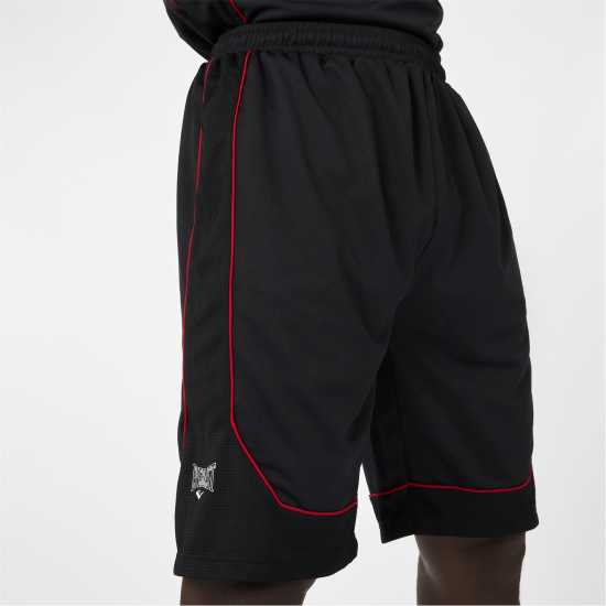 Everlast Basketball Shorts Black & Red Мъжко облекло за едри хора