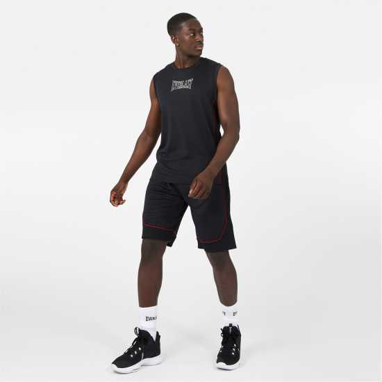 Мъжки къси панталони Everlast Basketball Shorts Men Черно и червено Everlast Basketball Shorts Men Черно и червено Мъжки къси панталони