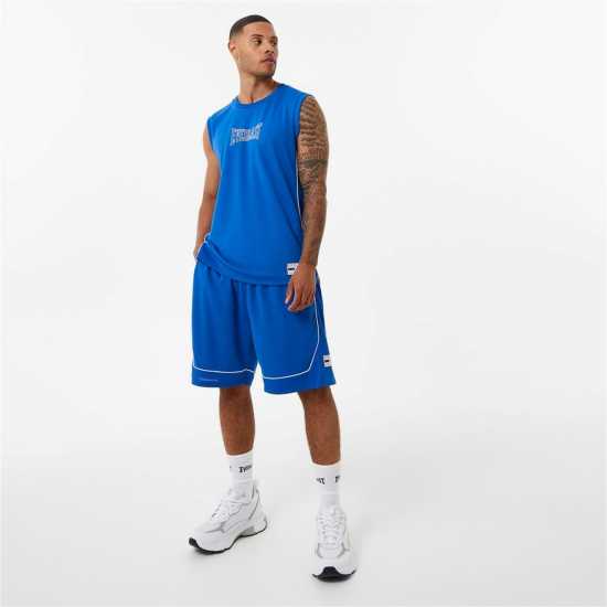 Everlast Basketball Jersey Mens Blue Мъжко облекло за едри хора