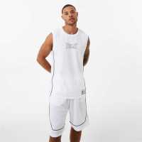 Everlast Basketball Jersey Mens White Мъжко облекло за едри хора