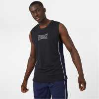 Everlast X Ovie Soko Basketball Jersey Black & Navy Мъжко облекло за едри хора
