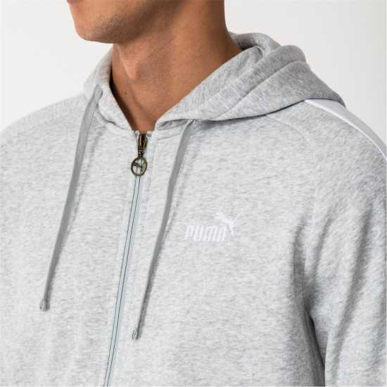 Puma Men's Fleece Tracksuit Сиво/Бяло Puma Men's Fleece Tracksuit Сиво/Бяло