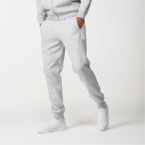 Puma Men's Fleece Tracksuit Сиво/Бяло Puma Men's Fleece Tracksuit Сиво/Бяло