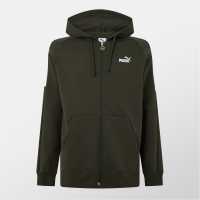 Puma Fleece Tracksuit Хаки зелено 