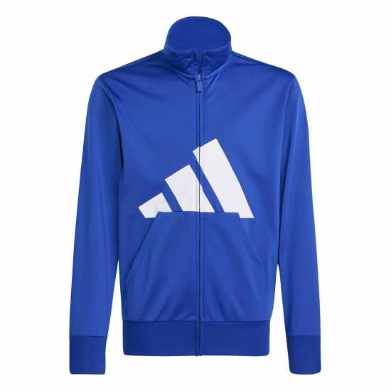 Adidas Детски Спортен Екип Linea Poly Tracksuit Juniors Blue/White Детски спортни екипи