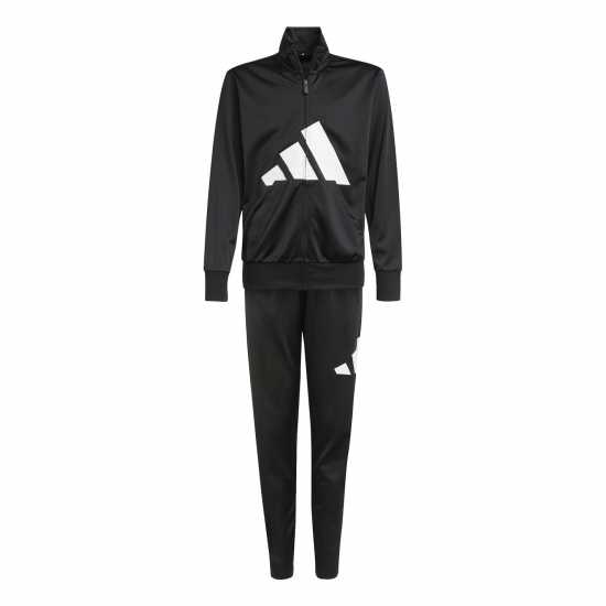 Adidas Детски Спортен Екип Linea Poly Tracksuit Juniors Черно/Бяло Детски спортни екипи
