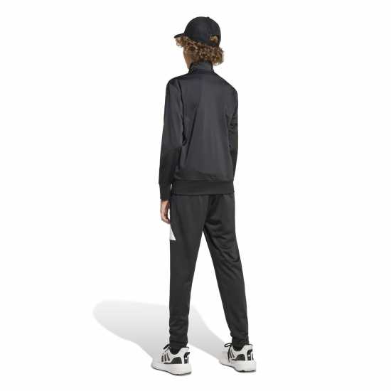 Adidas Детски Спортен Екип Linea Poly Tracksuit Juniors Черно/Бяло Детски спортни екипи