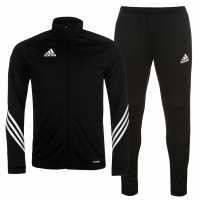 Adidas Mens Football Sereno 19 Tracksuit Black/White Мъжки спортни екипи в две части
