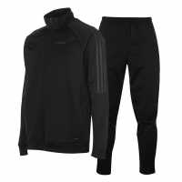 Adidas Mens Football Sereno Tracksuit Черно/Сиво Мъжки спортни екипи в две части