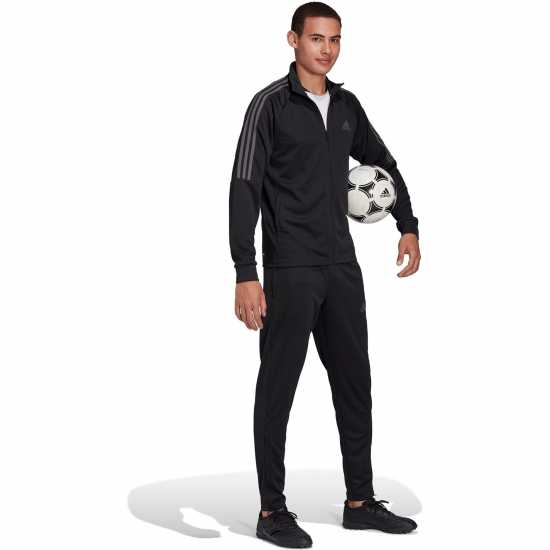 Adidas Mens Football Sereno 19 Tracksuit Black/Grey Мъжки спортни екипи в две части