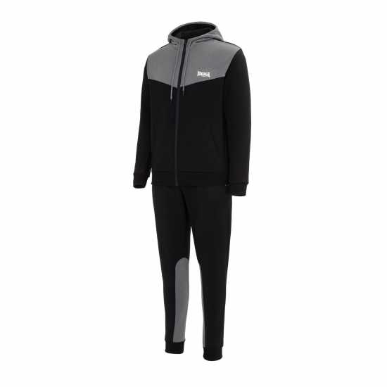 Мъжки спортни екипи в две части Lonsdale Mens Tracksuit Черно/Сиво Lonsdale Mens Tracksuit Черно/Сиво Мъжки спортни екипи в две части