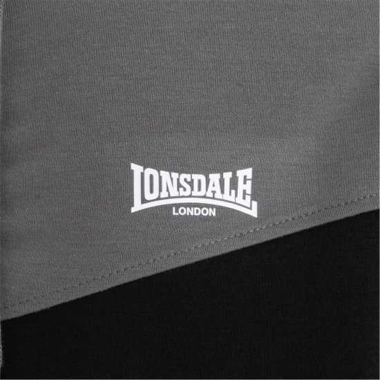 Мъжки спортни екипи в две части Lonsdale Mens Tracksuit Черно/Сиво Lonsdale Mens Tracksuit Черно/Сиво Мъжки спортни екипи в две части