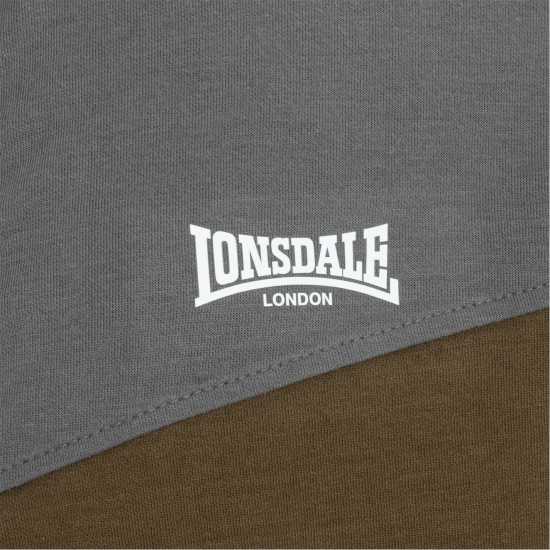 Lonsdale Mens Tracksuit Армейско зелено Мъжки спортни екипи в две части