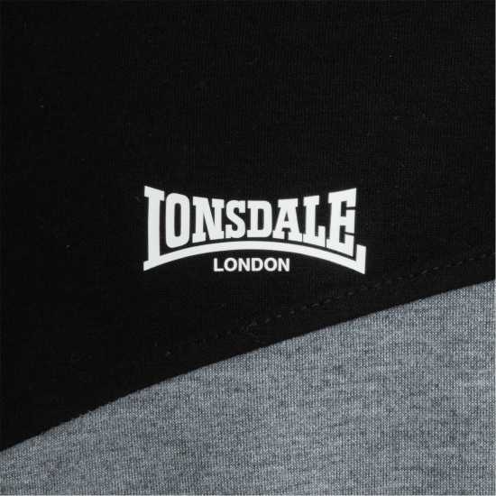 Lonsdale Mens Tracksuit Тъмно сиво/черно Мъжки спортни екипи в две части