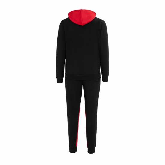 Lonsdale Mens Tracksuit Черно/Червено Мъжки спортни екипи в две части