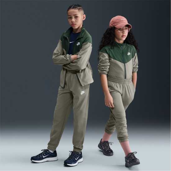 Nike Детски Спортен Екип Nsw Poly Tracksuit Juniors Army/Fir Детски спортни екипи