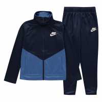 Nike Детски Спортен Екип Nsw Poly Tracksuit Juniors Midnight Navy Мъжки спортни екипи в две части