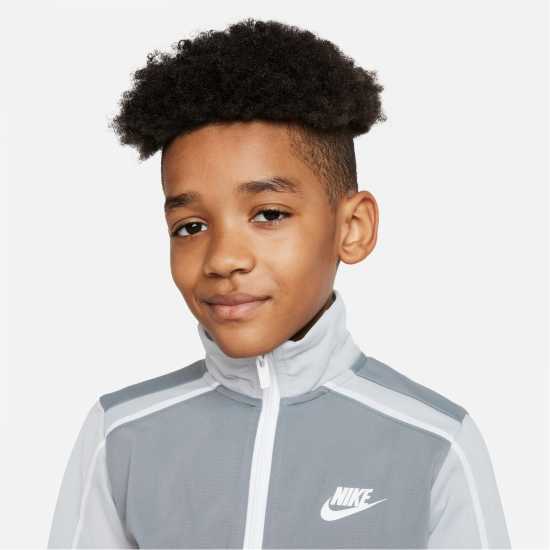 Nike Детски Спортен Екип Nsw Poly Tracksuit Juniors Grey/Smoke Мъжки спортни екипи в две части