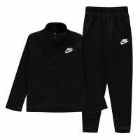 Nike Детски Спортен Екип Nsw Poly Tracksuit Juniors Black/White Мъжки спортни екипи в две части