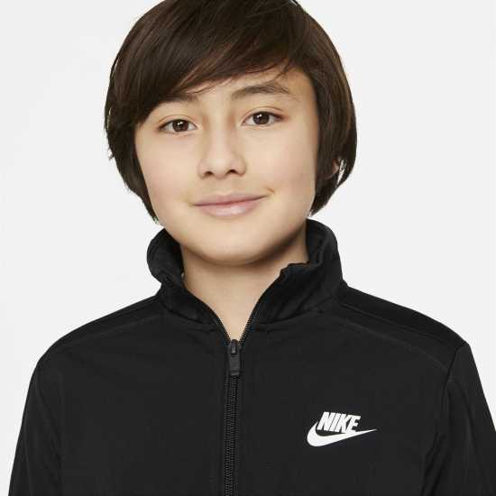 Nike Детски Спортен Екип Nsw Poly Tracksuit Juniors Black/White - Мъжки спортни екипи в две части