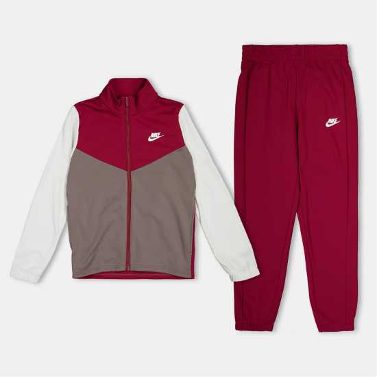 Nike Детски Спортен Екип Nsw Poly Tracksuit Juniors Dark Team Red Детски спортни екипи