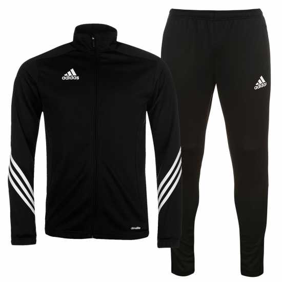 Adidas Essentials Sereno Tracksuit Junior Boys Черно/Бяло Детски спортни екипи