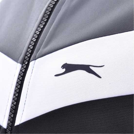 Slazenger Polyester Tracksuit Junior Черно/Чар/Бяло Детски спортни екипи