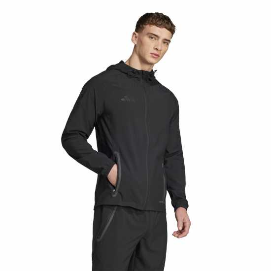 Adidas Tiro 25 Competition Vis Tech Travel Jacket Black Мъжки спортни екипи в две части