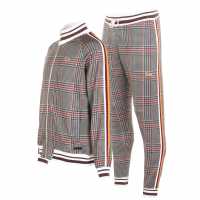 Lonsdale Мъжки Спортен Екип Tracksuit Mens Beige Check Мъжки спортни екипи в две части