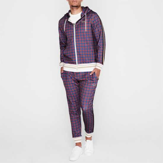 Lonsdale Мъжки Спортен Екип Gentlemen Tracksuit Mens Red Check Мъжки спортни екипи в две части