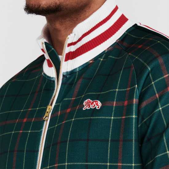 Lonsdale Мъжки Спортен Екип Gentlemen Tracksuit Mens Green Check Мъжки спортни екипи в две части