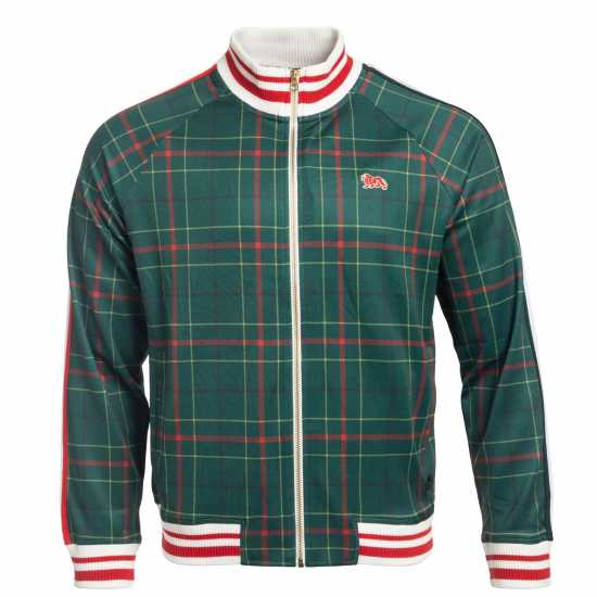 Lonsdale Мъжки Спортен Екип Tracksuit Mens Green Check 2 Мъжки спортни екипи в две части