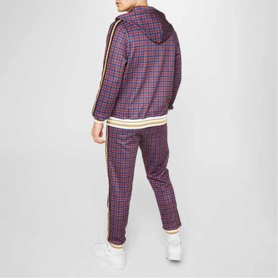 Lonsdale Мъжки Спортен Екип Tracksuit Mens Red Check 2 Мъжки спортни екипи в две части