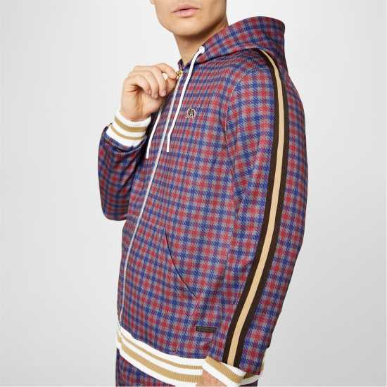 Lonsdale Мъжки Спортен Екип Tracksuit Mens Red Check 2 Мъжки спортни екипи в две части