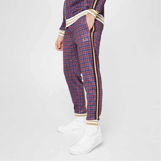 Lonsdale Мъжки Спортен Екип Tracksuit Mens Red Check 2 Мъжки спортни екипи в две части