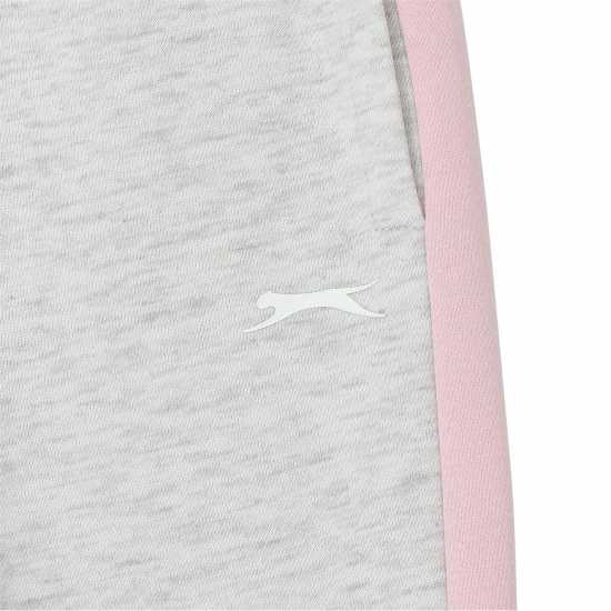 Slazenger Детски Спортен Екип Fleece Full Zip Track Suit Junior Ледено марле/Розово Детски спортни екипи