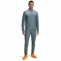 Under Armour Мъжки Спортен Екип Armour Challenger Tracksuit Mens Grey/Orange Мъжки спортни екипи в две части