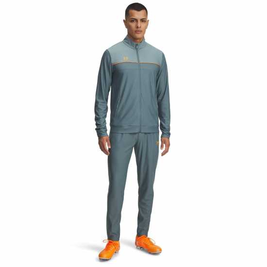Under Armour Мъжки Спортен Екип Challenger Tracksuit Mens Сиво/оранжево 