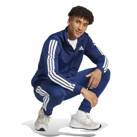 Adidas Мъжки Спортен Екип Трико 3-Stripes Tricot Tracksuit Mens Adidas Мъжки Спортен Екип Трико 3-Stripes Tricot Tracksuit Mens