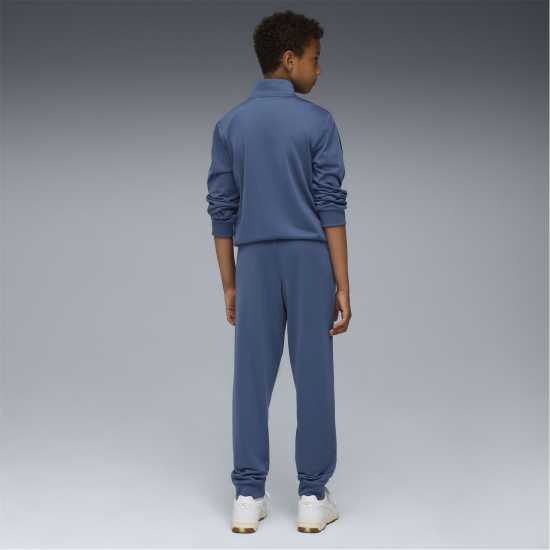 Puma Colour Block Poly Tracksuit Junior Тъмно индиго 