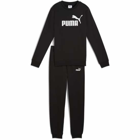 Puma Crew Fleece Tracksuit Черно Puma Crew Fleece Tracksuit Черно